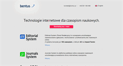 Desktop Screenshot of bentus.pl