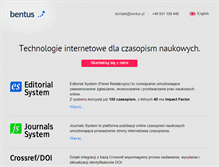 Tablet Screenshot of bentus.pl